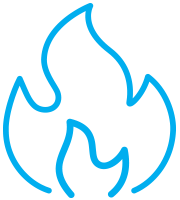 Icon representing natural gas fuel.
